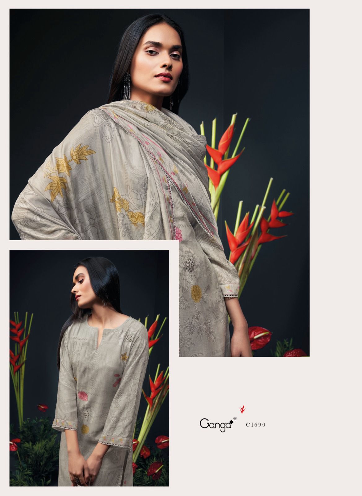 Ganga Fashions Orla Cotton Silk Partywear Suit S2120-D